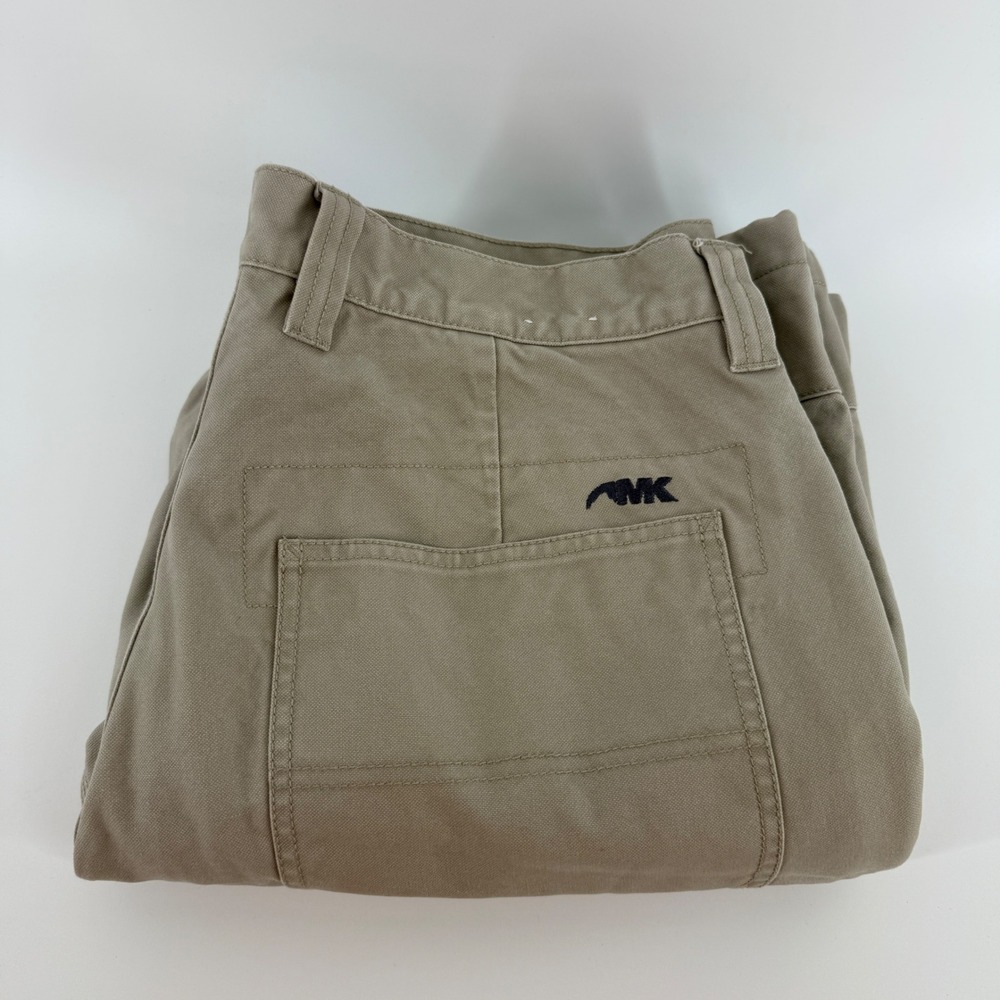 Mountain Khakis Relaxed Fit Flannel Lined Canvas Pants Khaki Tan 34x32 Mens